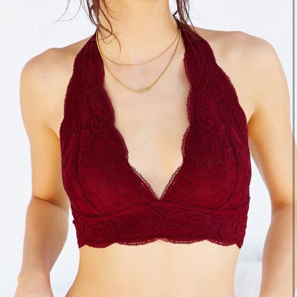 Urban Outfitters Out From Under Lace Halter Bra